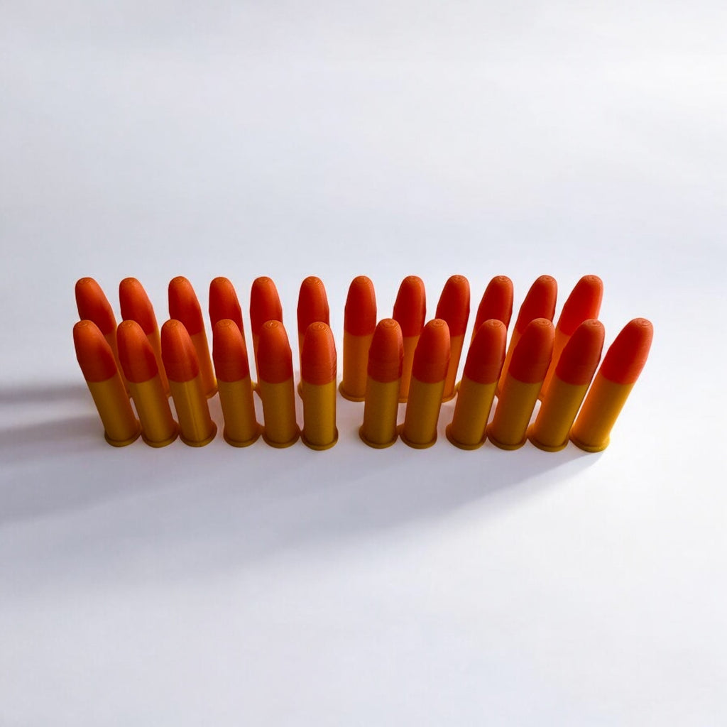 .22LR Snap Caps – 25x Dummy Rounds Plastic Training Ammo Rimfire Bullets