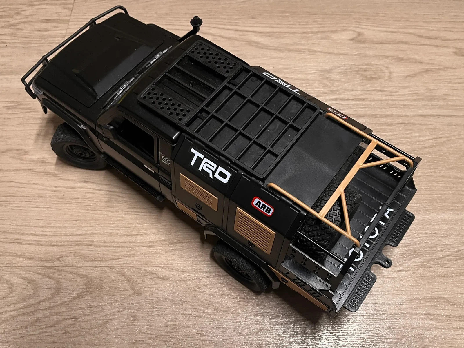 Trailer Hitch Tow Bar w/ Steps for MN82 S LC79 Toyota RC Car 1/12
