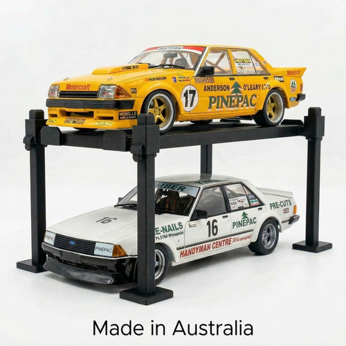 2 Pack - 1/18 Scale Diecast Car Display Hoist Lift Stand - 4 Post Workshop