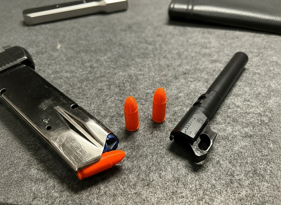 9 mm Luger Snap Caps – 25x Dummy Rounds Training Ammo Bullets