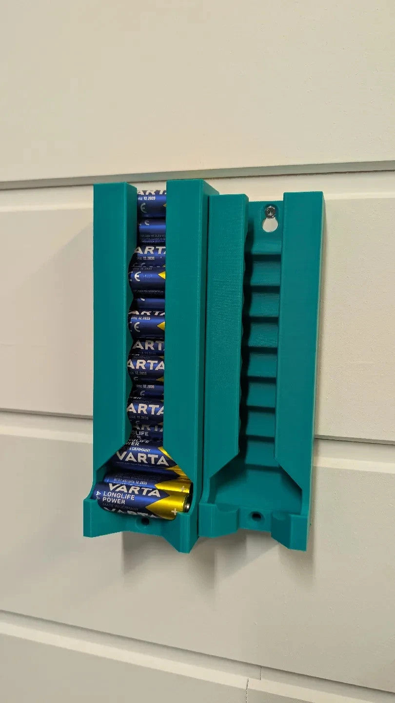 FIFO Battery Dispenser – 15 AA & 19 AAA Battery Holder Set